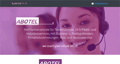 Desktop Screenshot of abotel.ch