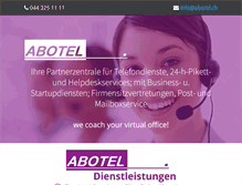 Tablet Screenshot of abotel.ch